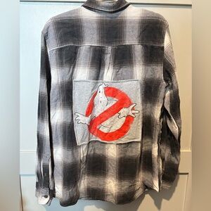 PacSun Ghostbusters Plaid Shirt One of a kind! Halloween